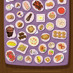 Show details for American Potluck Print