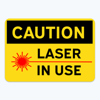 Show details for Caution: Laser In Use